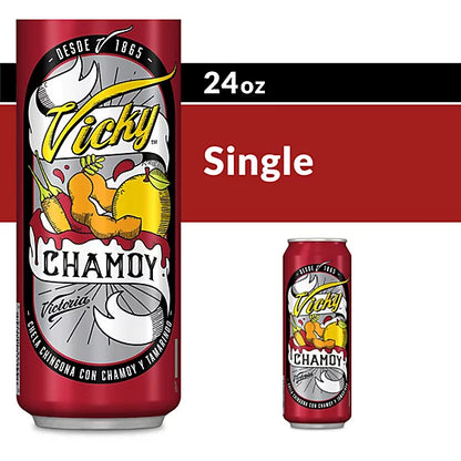 Victoria Vicky Chamoy Mexican Flavored Beer 3.5% ABV Can - 24 Fl. Oz.