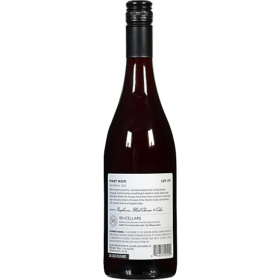 90+ Cellars Lot 179 Pinot Noir - 750 Ml