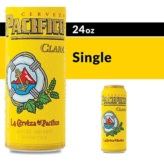 Pacifico Clara 4.4% ABV Lager Mexican Beer Can - 24 Fl. Oz.