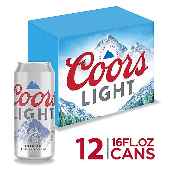 Coors Light American Style Light Lager Beer 4.2% ABV Cans - 12-16 Fl. Oz