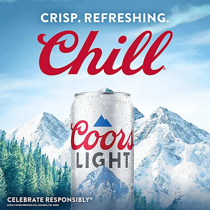 Coors Light American Style Light Lager Beer 4.2% ABV Cans - 12-16 Fl. Oz