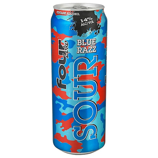 Four Loko Sour Blue Razz 14% In Cans - 23.5 Fl. Oz.