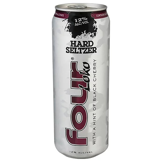 Four Loko Hard Seltzer Black Cherry 12% Can - 23.5 Fl. Oz.