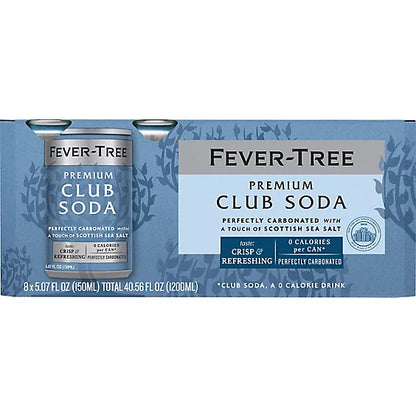 Fever Tree Club Soda Cans 8pk - 8-5.07FZ
