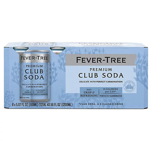 Fever Tree Club Soda Cans 8pk - 8-5.07FZ
