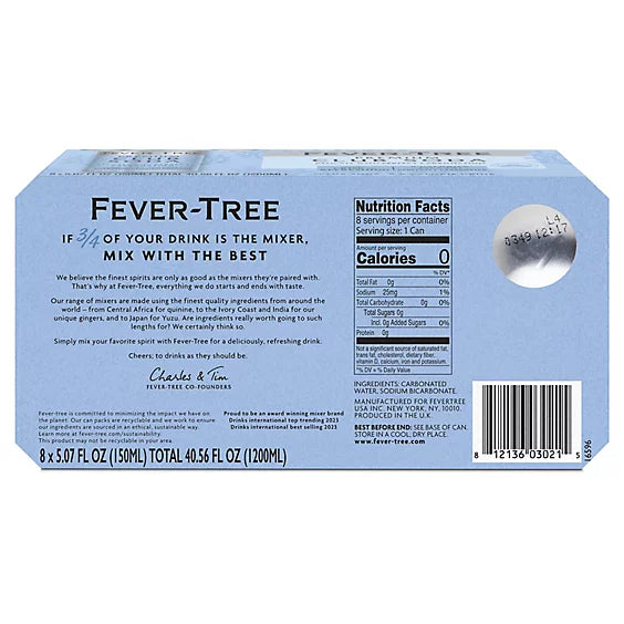 Fever Tree Club Soda Cans 8pk - 8-5.07FZ
