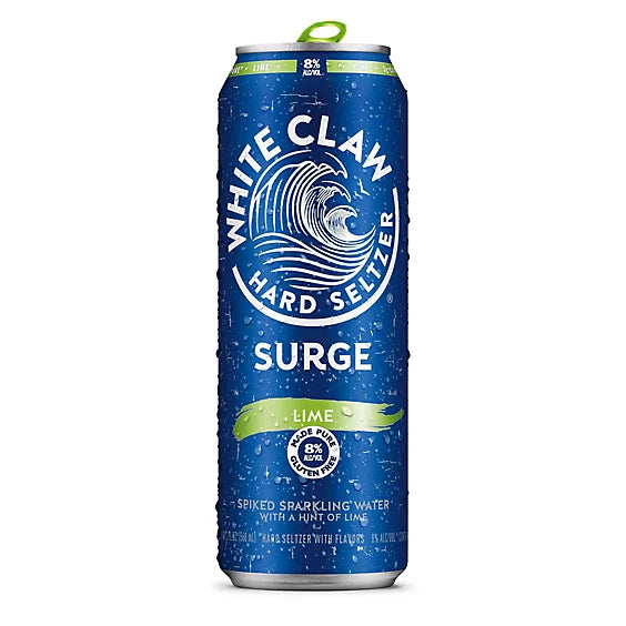 White Claw Natural Lime Hard Seltzer Surge In Cans - 19.2 Fl. Oz.