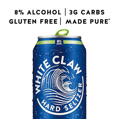 White Claw Natural Lime Hard Seltzer Surge In Cans - 19.2 Fl. Oz.