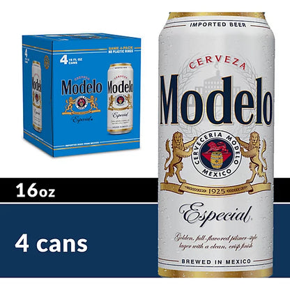 Modelo Especial Mexican Lager Beer In Cans - 16 FZ
