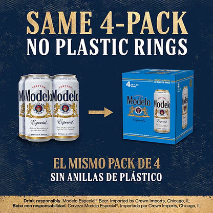 Modelo Especial Mexican Lager Beer In Cans - 16 FZ