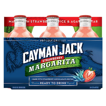 Cayman Jack Strawberry Margarita In Bottles - 6-11.2 Fl. Oz.