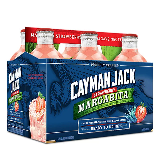 Cayman Jack Strawberry Margarita In Bottles - 6-11.2 Fl. Oz.