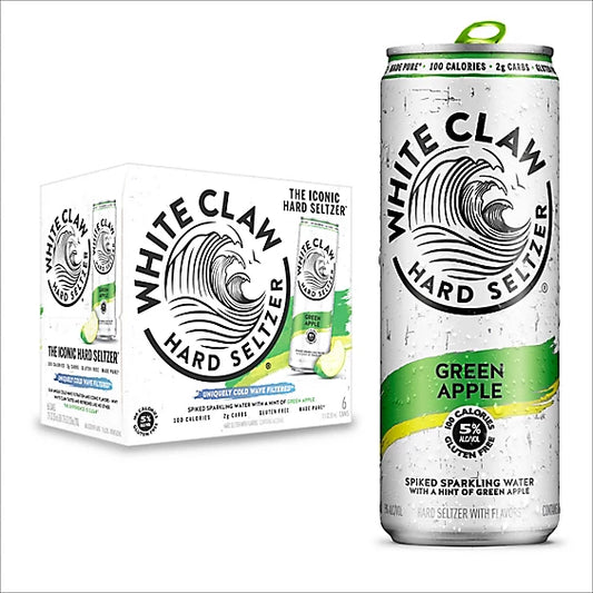 White Claw Green Apple Cans - 6-12 Fl. Oz.