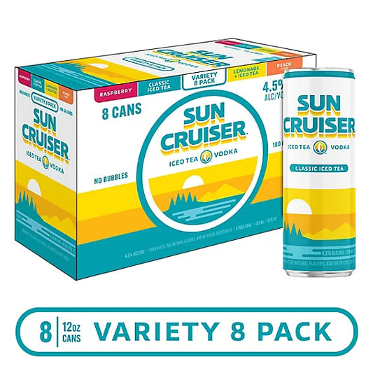 Sun Cruiser Iced Tea Vodka Variety Pack Cans - 8-12 Fl. Oz.