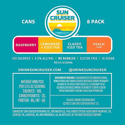 Sun Cruiser Iced Tea Vodka Variety Pack Cans - 8-12 Fl. Oz.