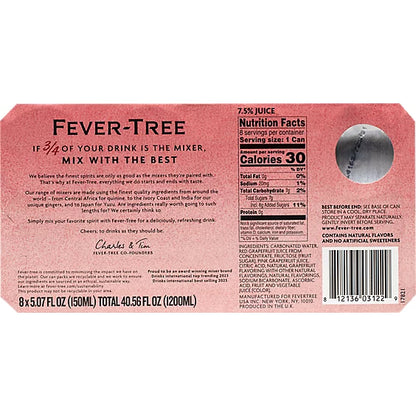 Fever Tree Pink Grapefruit 8-5.07fz - 8-5.07 FZ