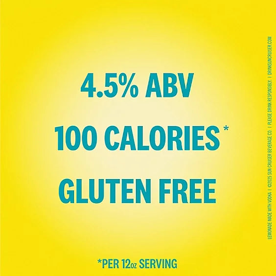 Sun Cruiser Vodka Lemonade - 8-12 FZ