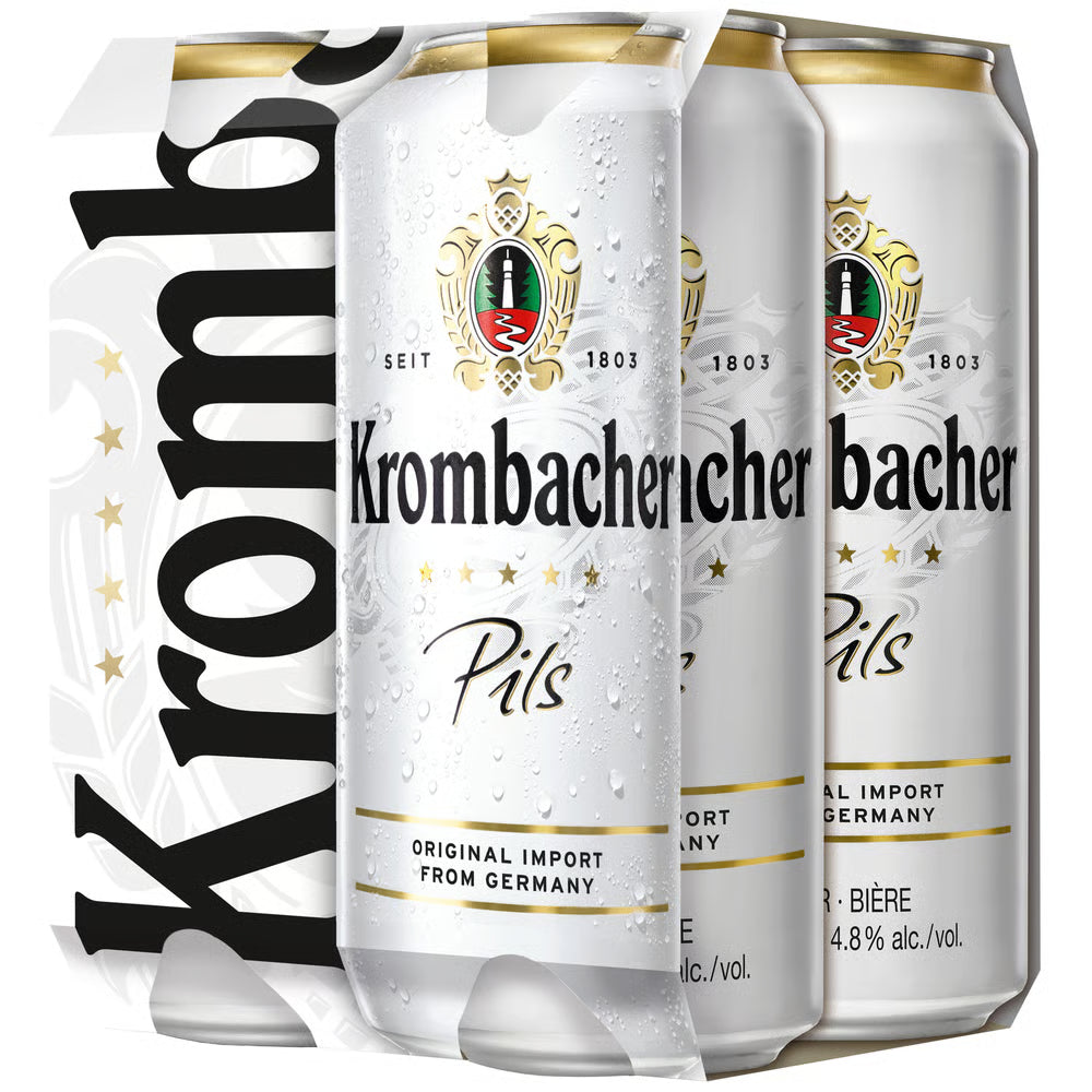 Krombacher Pils | 4 pack of 16.9 oz Can
