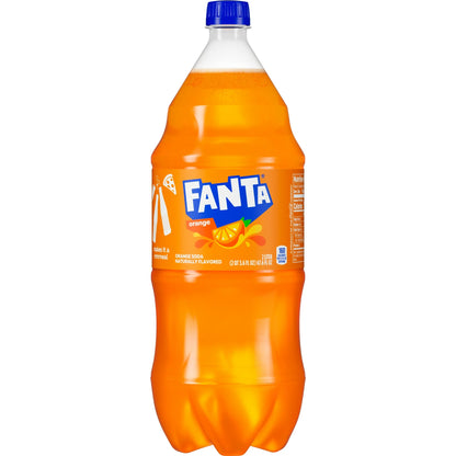 Fanta Orange Fruit Soda Pop  2 Liter Bottle