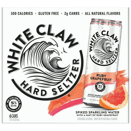 White Claw Ruby Grapefruit 6-pk 12oz. Can