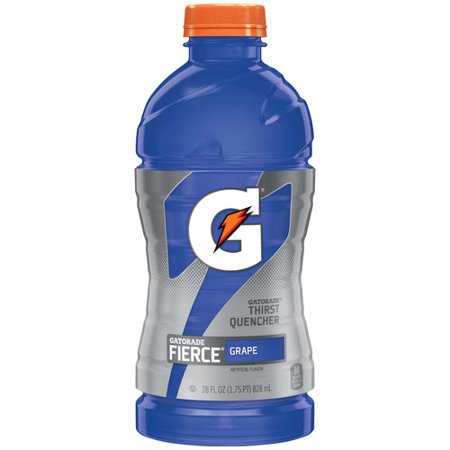 Gatorade Fierce Thirst Quencher Grape 28 Fluid Ounce Plastic Bottle