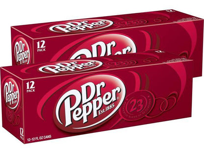 Dr Pepper Soda Pop  12 fl oz  12 Pack Cans