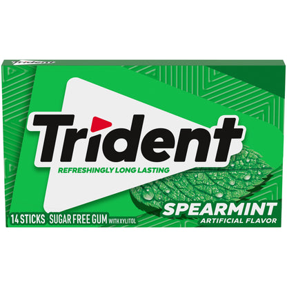 TRIDENT GUM SPEARMINT SUGAR FREE1X14 PC