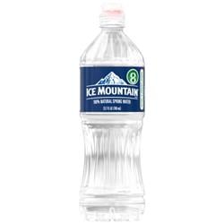 ICE MOUNTAIN Brand 100% Natural Spring Water, 23.7-ounce plastic bottle