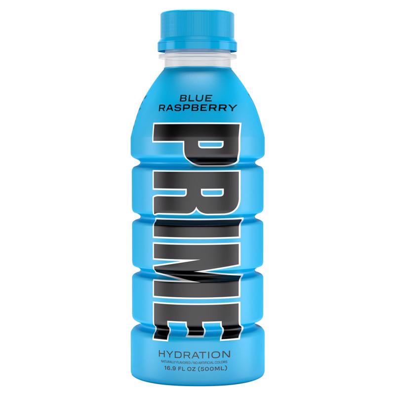 Prime Hydration Drink Blue Raspberry  16.9 fl oz  Single Plastic Bottle