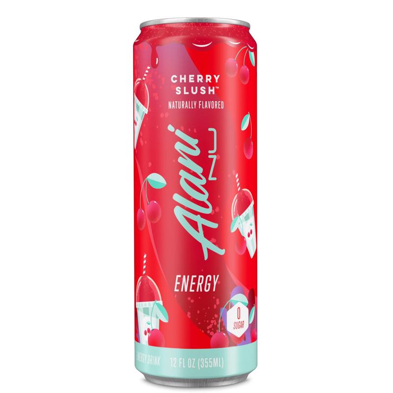 Alani Nu Energy Drink - Cherry Slush - 12oz Cans (Single Cans)