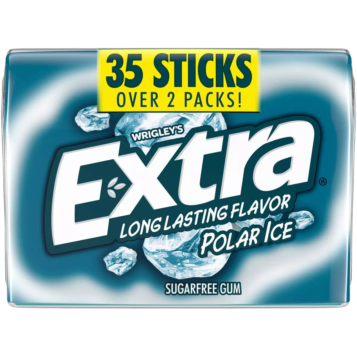 EXTRA LONG LASTING FLAVOR POLAR ICE SUGARFREE GUM