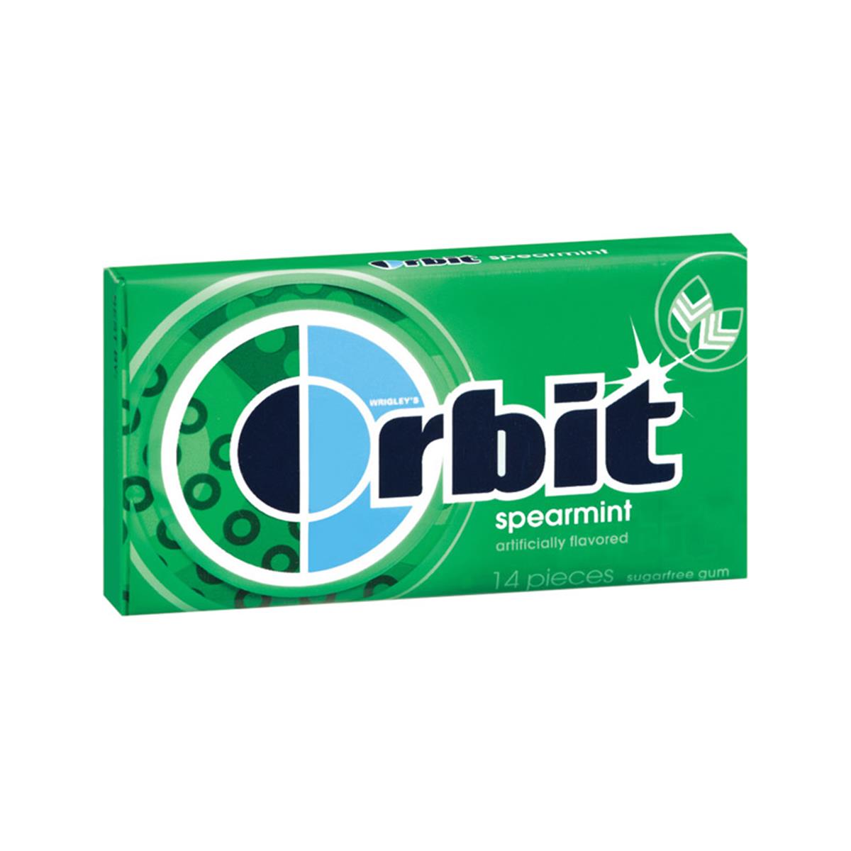 Orbit Spearmint Sugar-Free Chewing Gum Single Pack -14ct