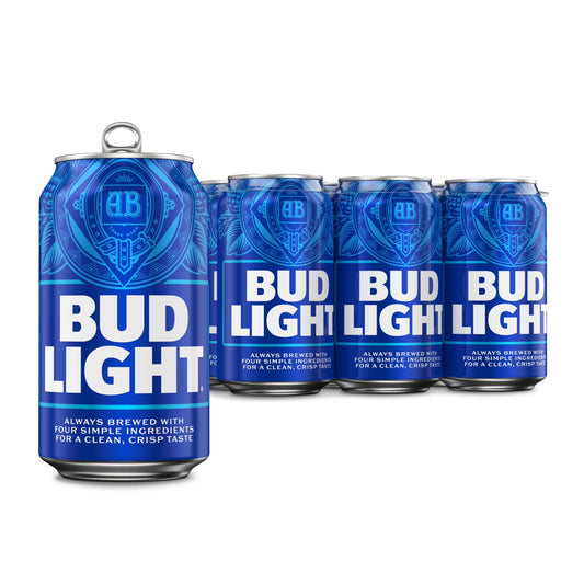 Bud Light American Lager Beer in Cans - 6 - 16 Fl. Oz.