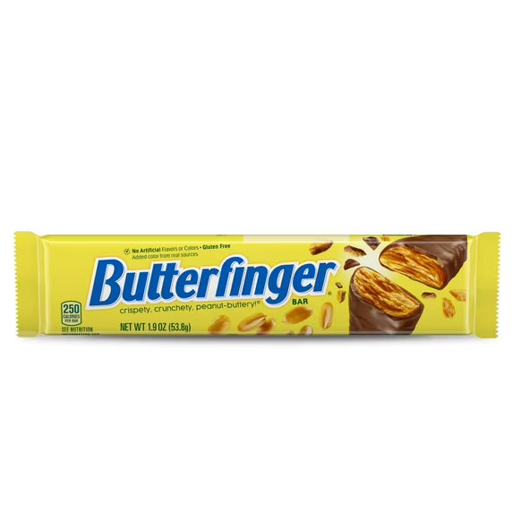 Butterfinger Chocolatey, Peanut-Buttery, Full Size Candy Bars, 1.9 oz each