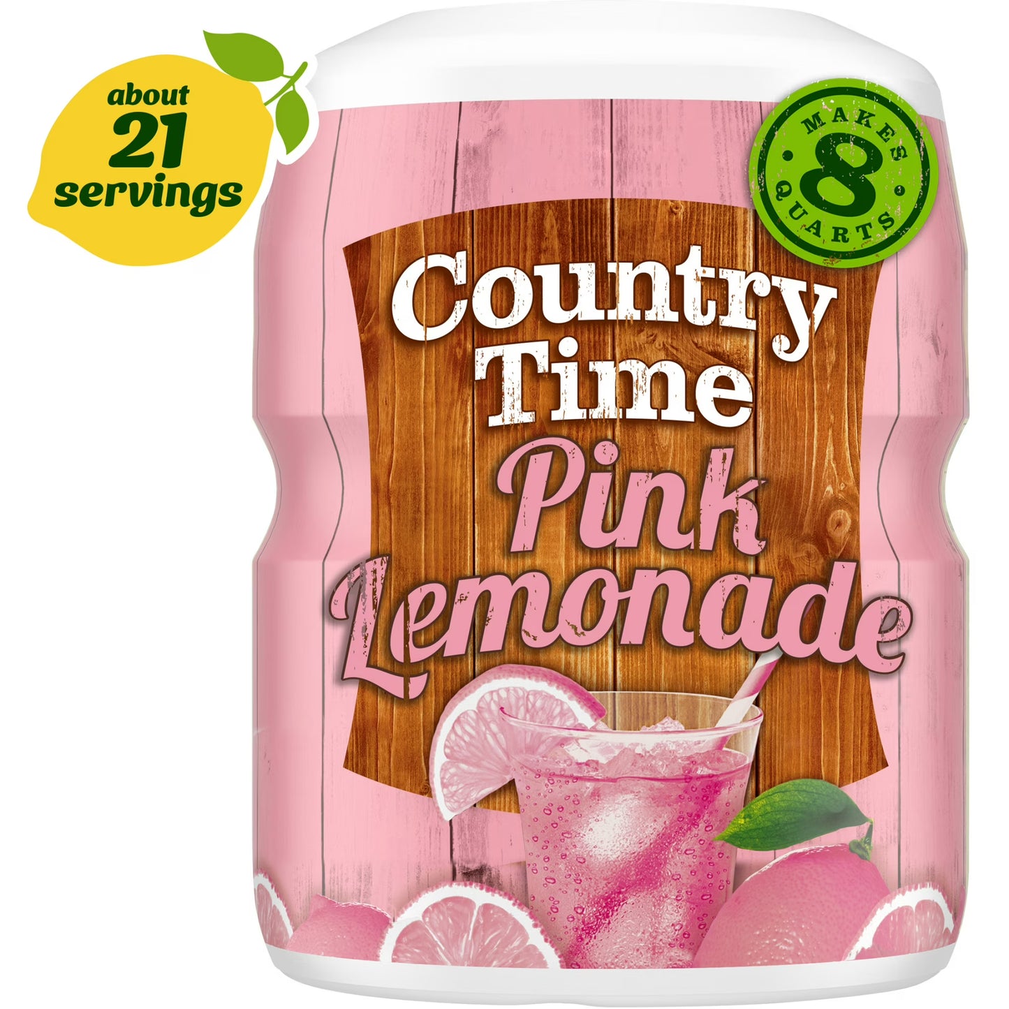 Country Time Pink Lemonade Naturally Flavored with other natural flavor Powdered Drink Mix, 19 oz Canister