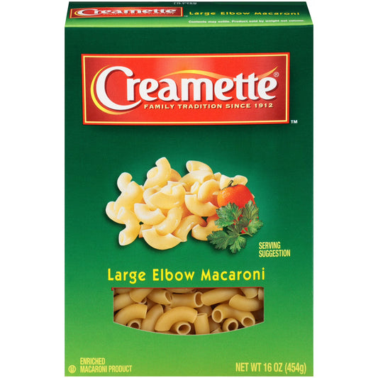 Cremette Large Elbow Macaroni 16 Oz