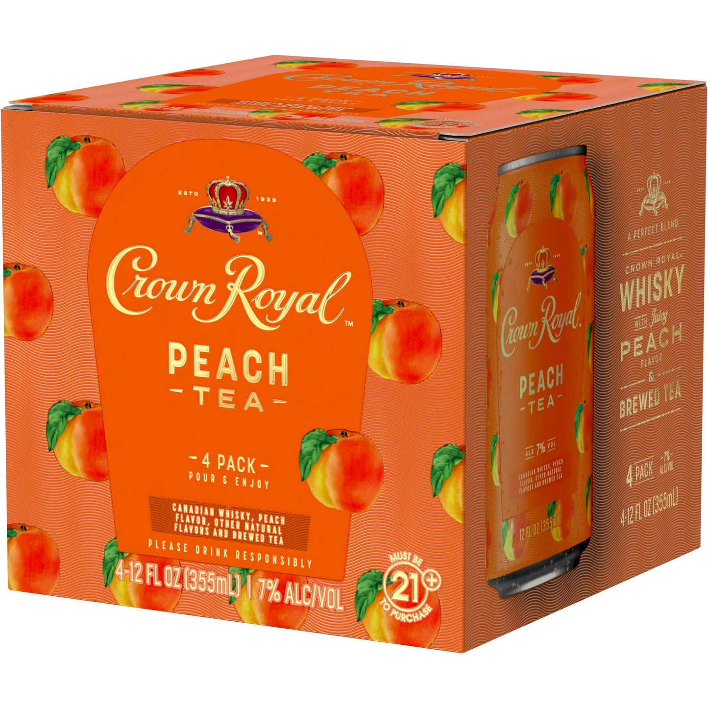 Crown Royal Peach 4 Pk
