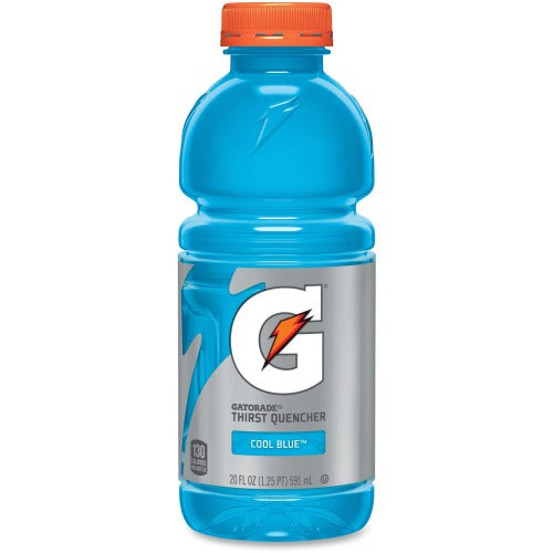 Gatorade Thirst Quencher Cool Blue Sports Drink 20 Fluid Ounce Plastic Bottle