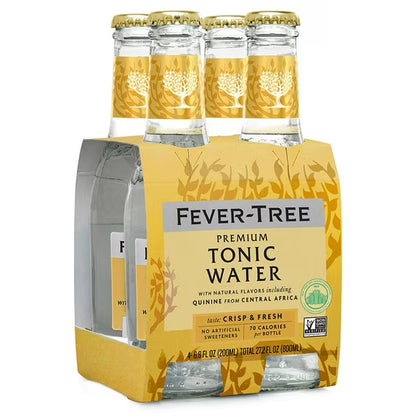 Fever-Tree Premium Indian Tonic Water Bottles - 4pk/200ml