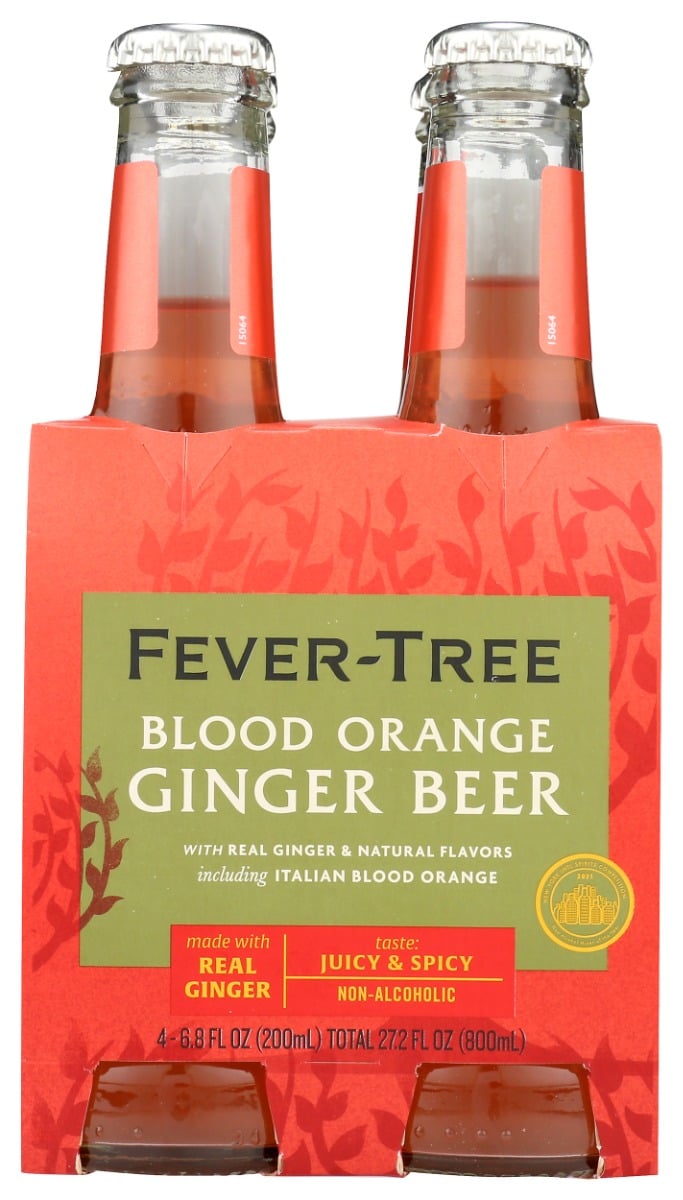 Fever-Tree Light Blood Orange Ginger - 4pk/200ml Bottles