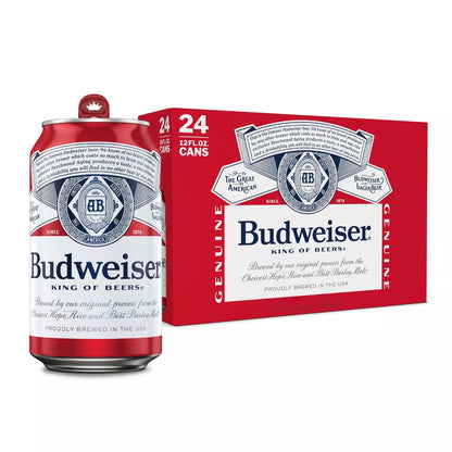 Budweiser American Lager Beer - 24pk/12 fl oz Cans