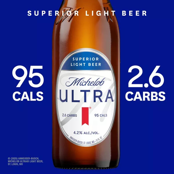 Michelob ULTRA Superior Light American Lager Beer - 6pk/12 fl oz Bottles