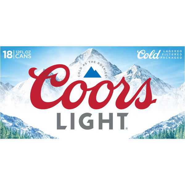 Coors Light Beer - 18pk/12 fl oz Cans