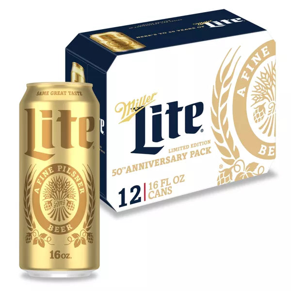 Miller Lite Beer - 12pk/16 fl oz Cans