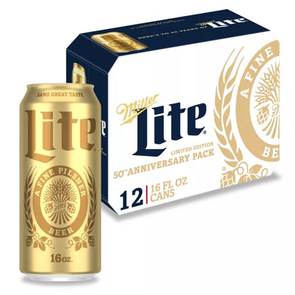 Miller Lite Beer - 12pk/16 fl oz Cans