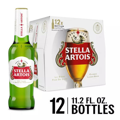 Stella Artois Premium Lager Beer - 12pk/11.2 fl oz Bottles