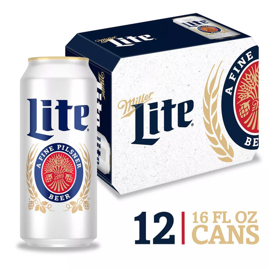 Miller Lite Beer - 12pk/16 fl oz Cans