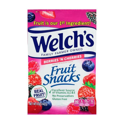 Welch s Berries  n Cherries Fruit Snacks  5 oz