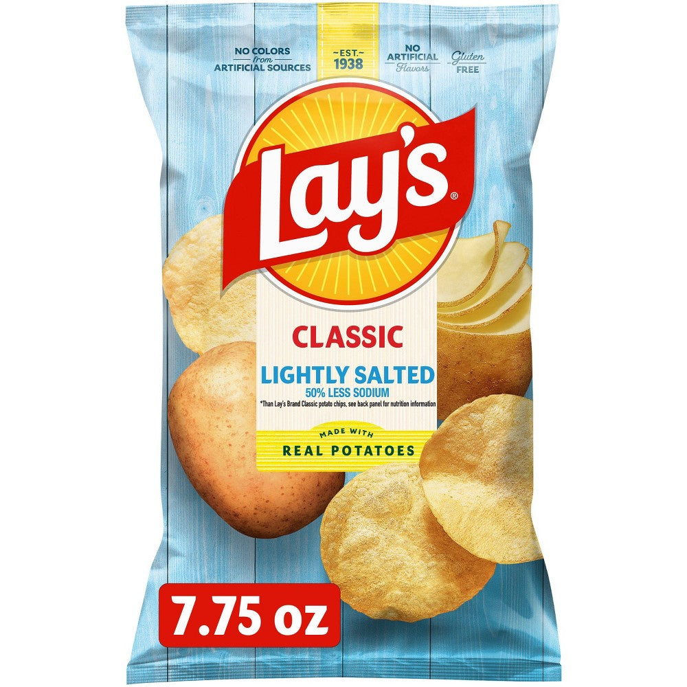 Lay's Lightly Salted Classic Potato Chips - 7.75oz