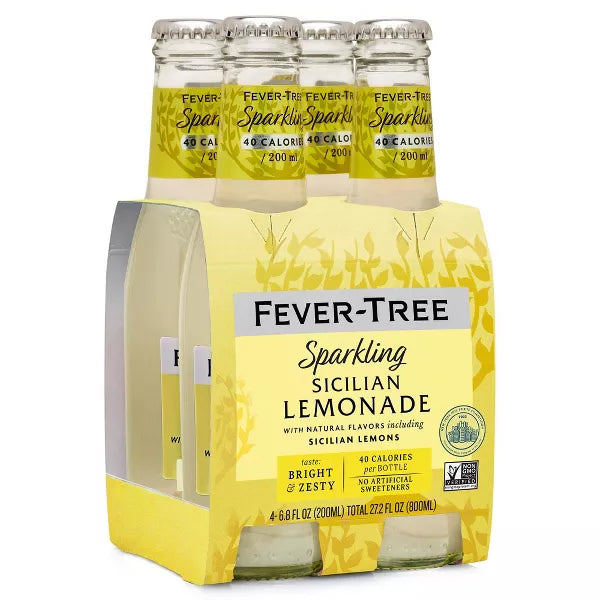 Fever-Tree Sparkling Sicilian Lemonade - 4pk/200ml Bottles